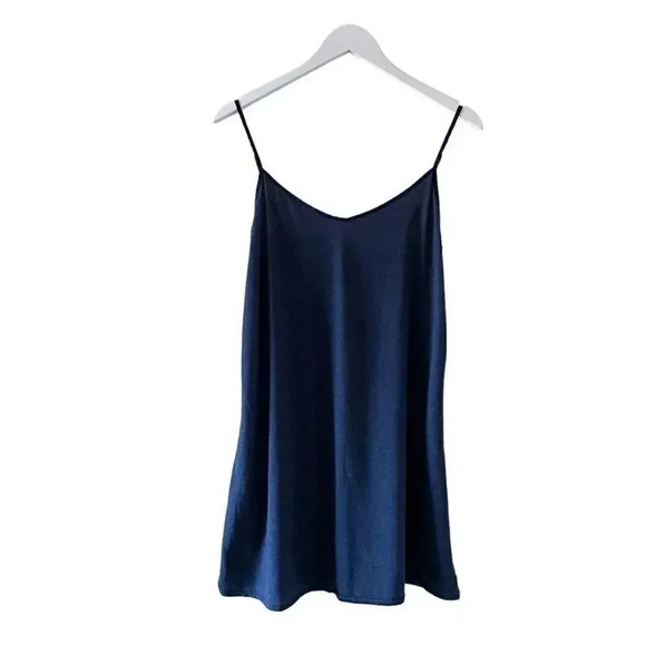 Victoria Secret Navy Slip On V Neck Adjustable Spaghetti Straps SZ XL #1310 - Picture 1 of 9